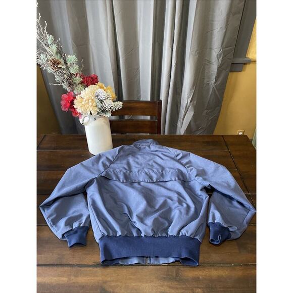 America Jac Navy Zip Up Medium Jacket Vintage Made In the USA - Picture 3 of 4